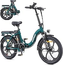 HillMiles MilePort 1 Electric Bike for Adults with 36V 13AH Removable Battery, 20"*3.0" Fat Tire Folding Electric Bicycle with Top Speed ​​25KM/H &100KM Long Range, 250W Motor City Commuter Ebike
