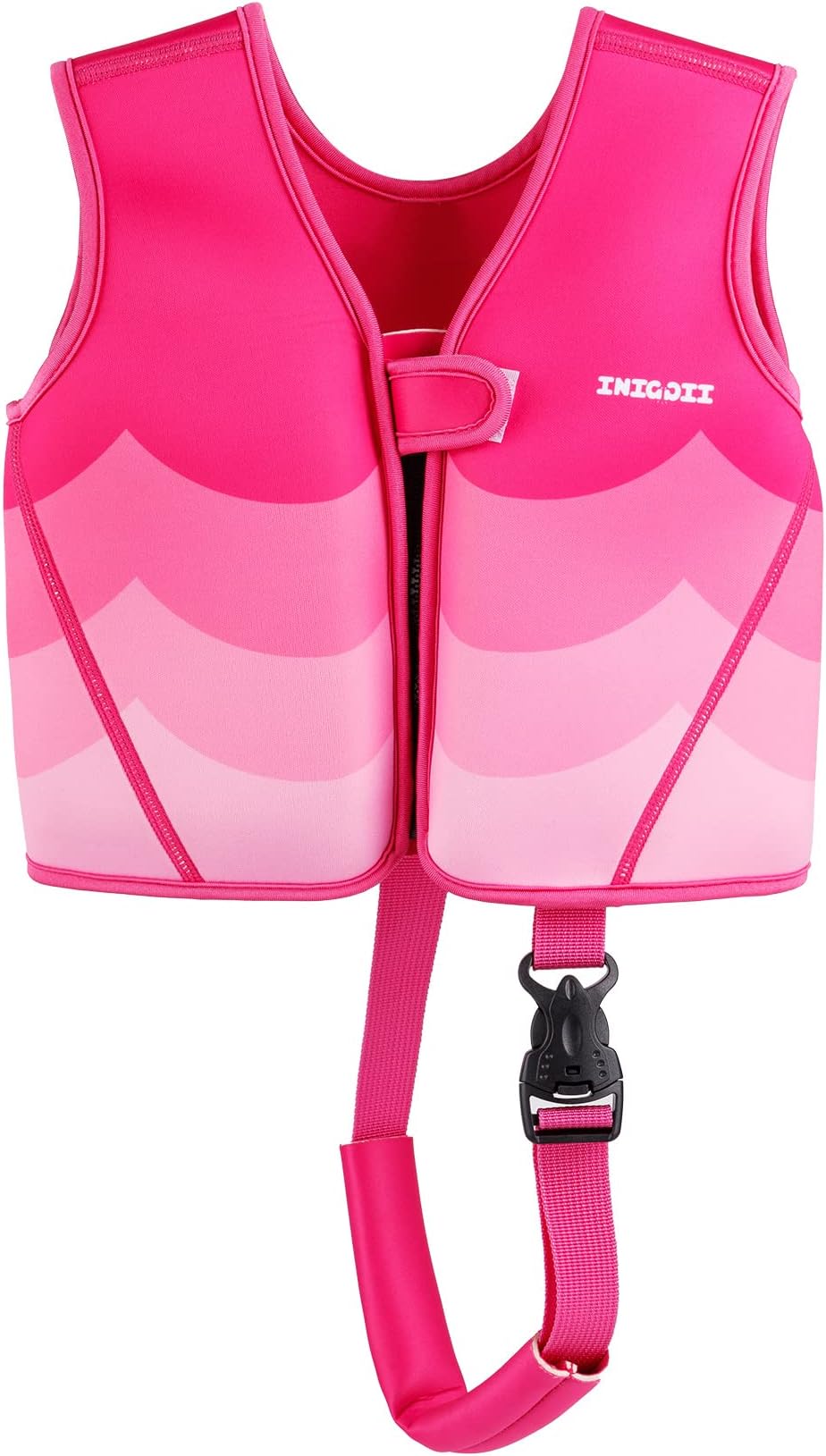 INIGGII Toddler Swim Vest, Swim Jacket for Kids, Infant Swim Trainer Vest with Adjustable Safety Strap
