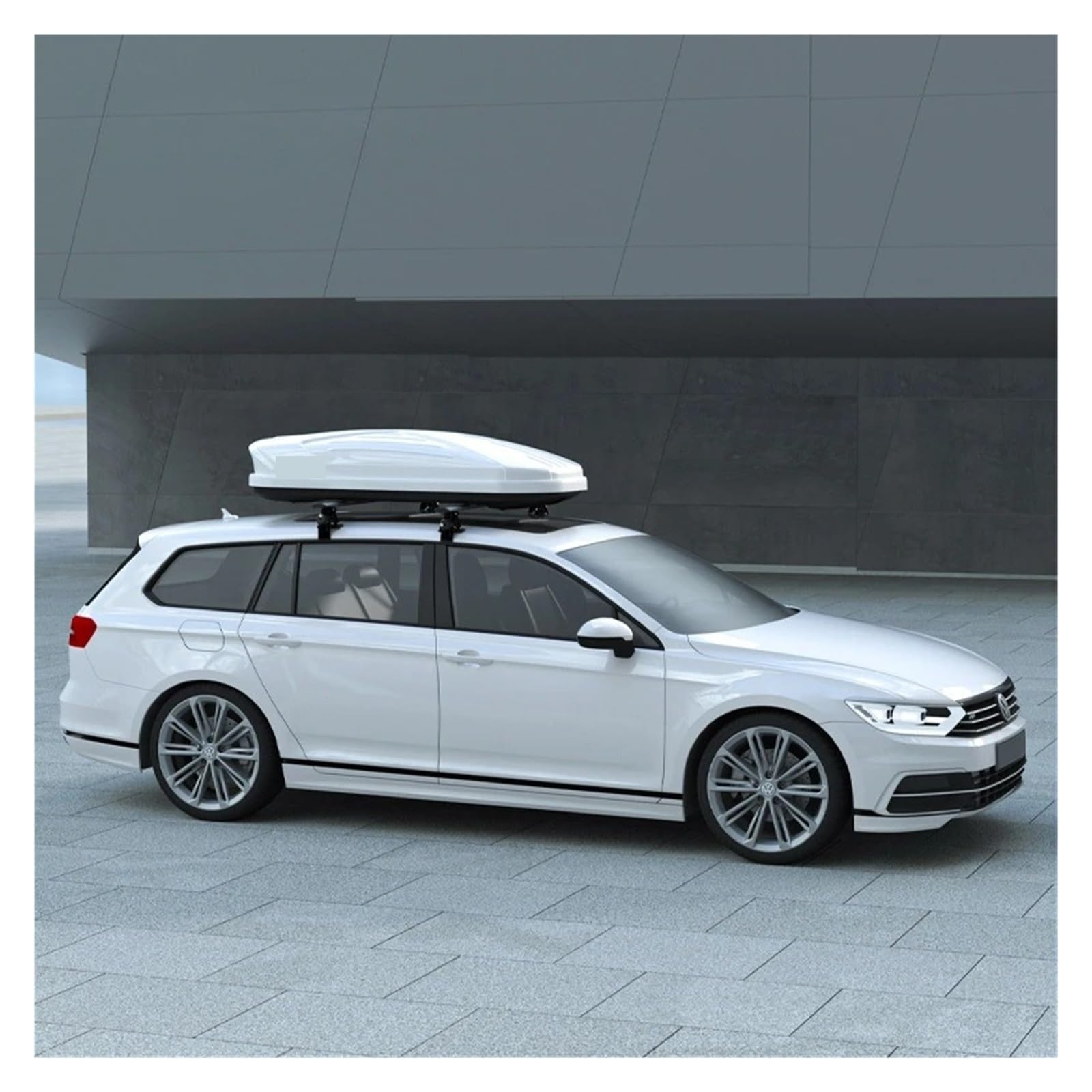 Auto Canasta Transporte Baúl De Techo Universal para Automóvil SUV 600 litros Color Negro Bacas Personalizadas(600L Black)