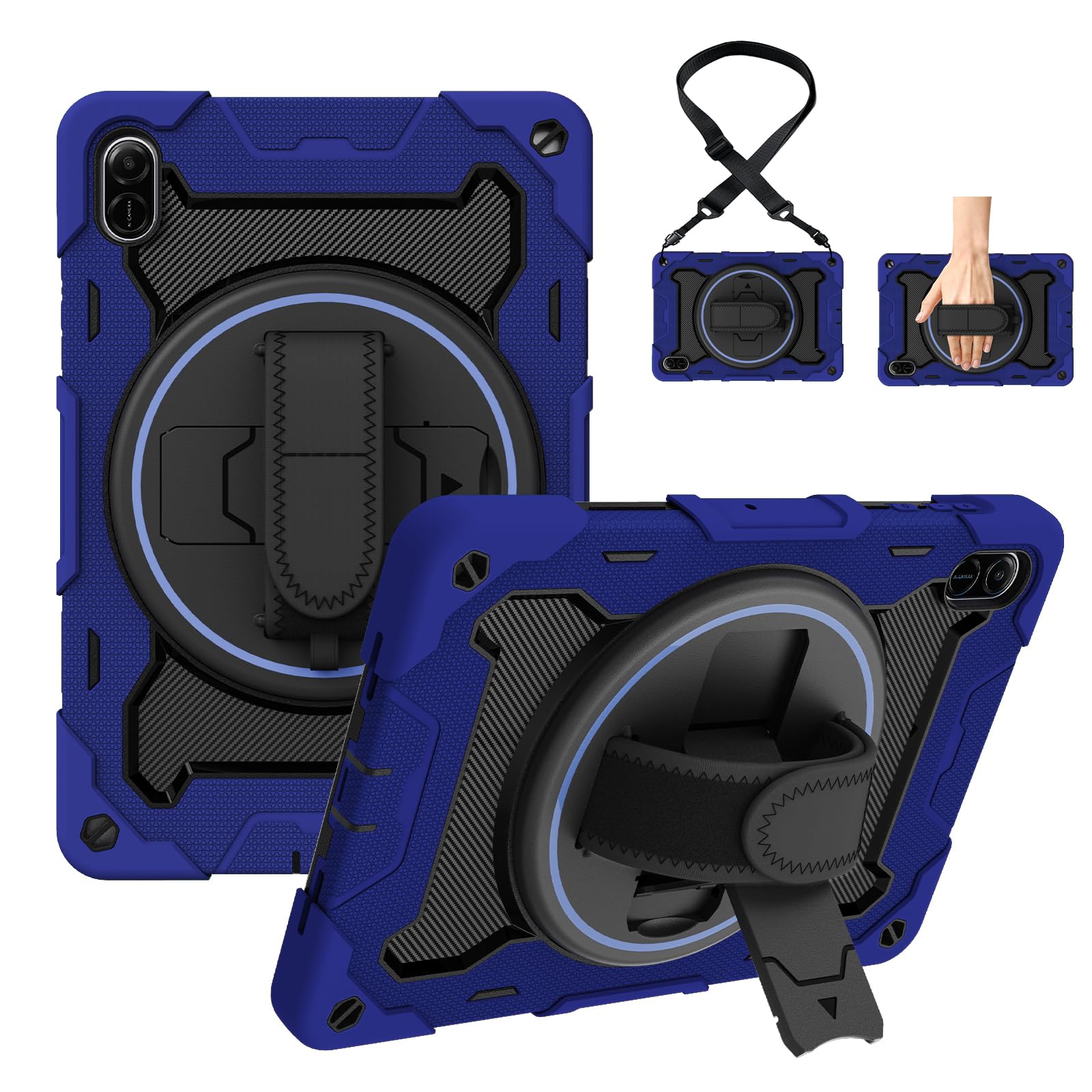 Funda Honor Pad X8b 2026 antichoque resistente con asa de mano azul 8