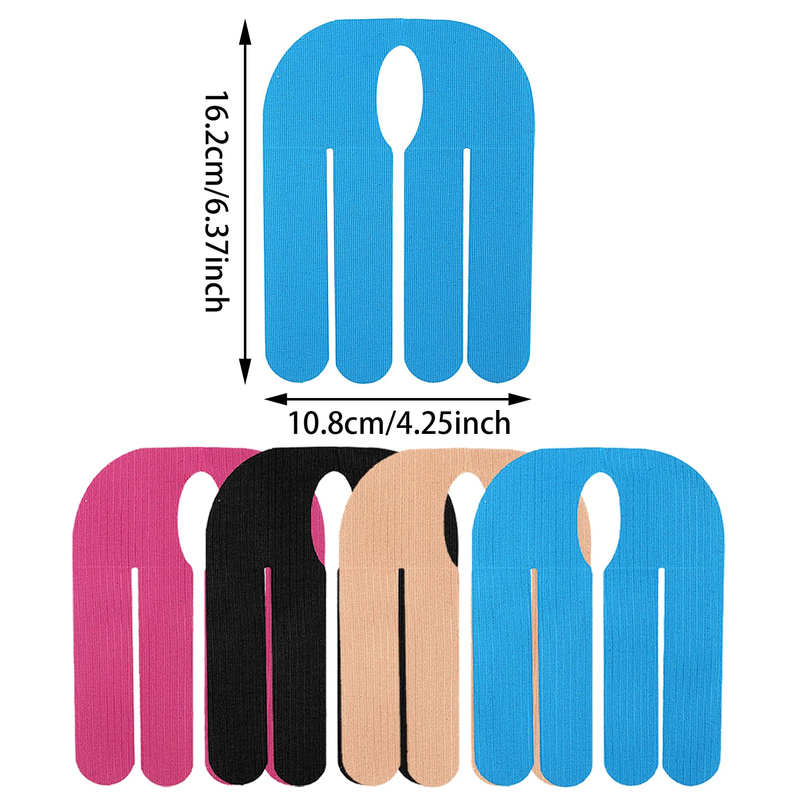 Kinesiology Tape for Wrist, 12 PCS Waterproof & Breathable Precut Kinesiology Tape, Bowling Wrist Tapes,Elastic Athletic Tape for Sports & Weightlifting,Supports Muscles & Joints,Muscle Strain Relief