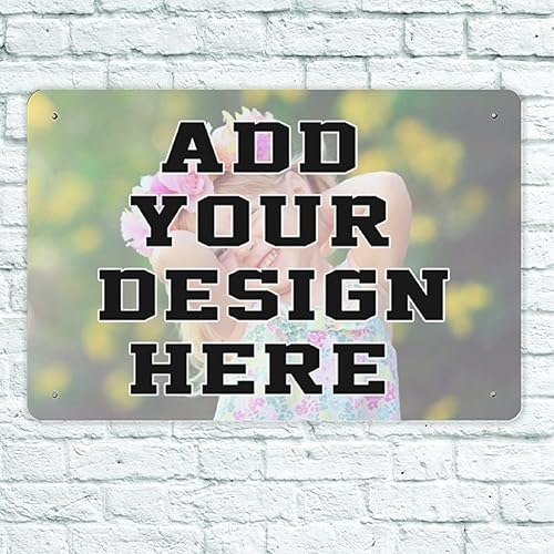 Miniatura 11 de Letreros de metal personalizados, letreros de estaño personalizados con logotipo de texto, imagen, impermeable, letreros de aluminio personalizados