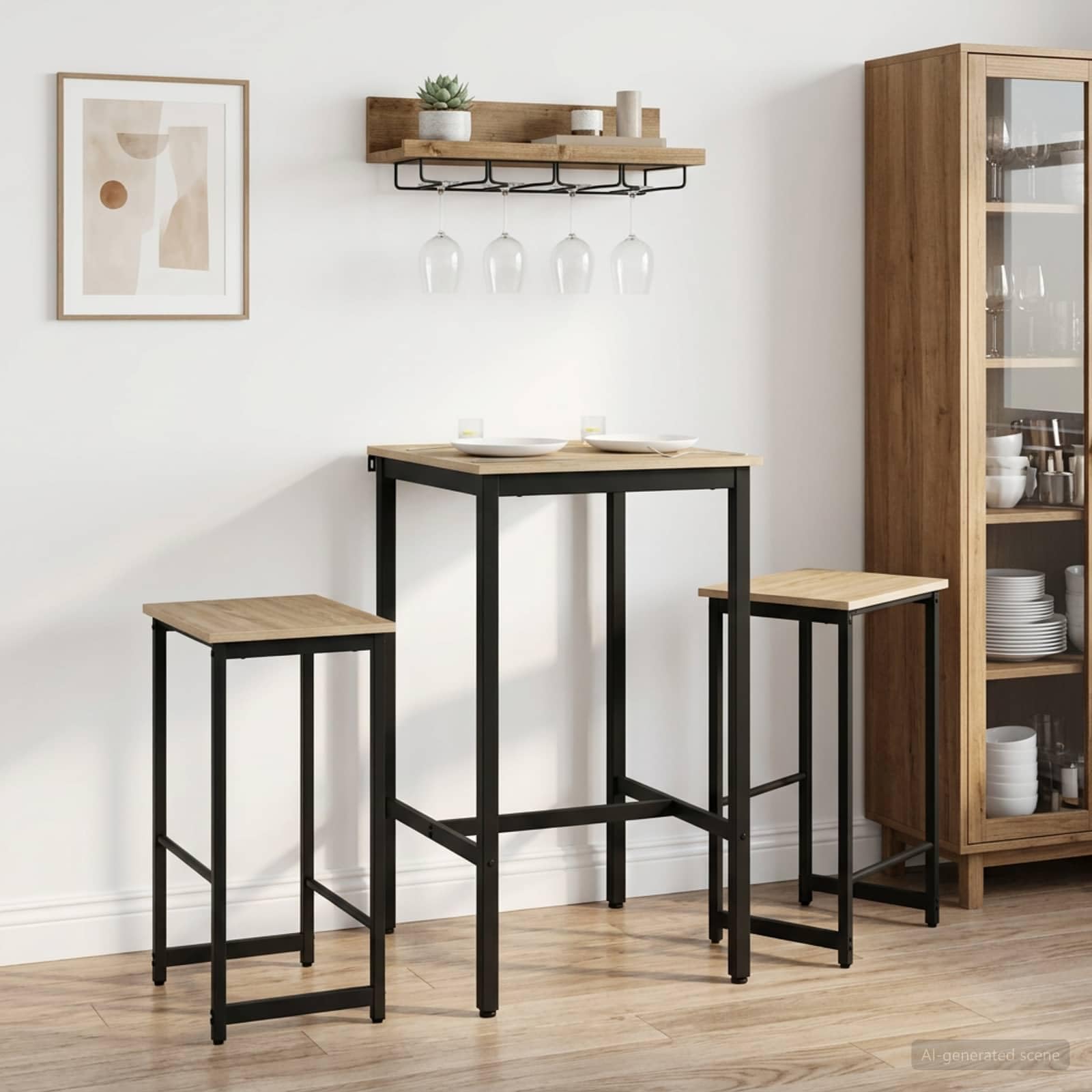 Taburete de Bar 2pcs Sonoma Roble 40 x 32 x 64 cm Madera Mecanizada
