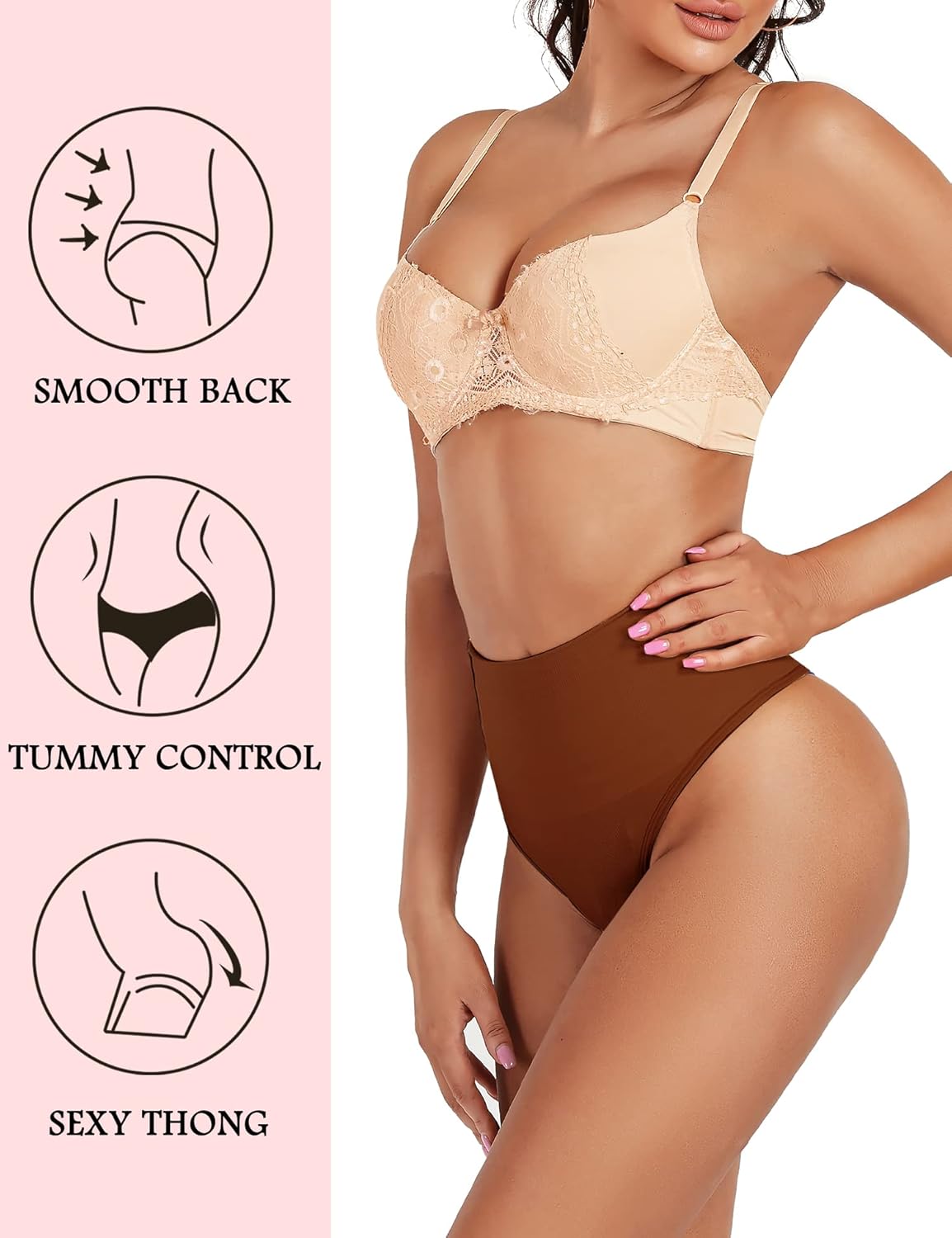 Thong Shapewear for Women Tummy Control Underwear Girdle Seamless Body Shaper High Waist Shaping Panties - Image 4