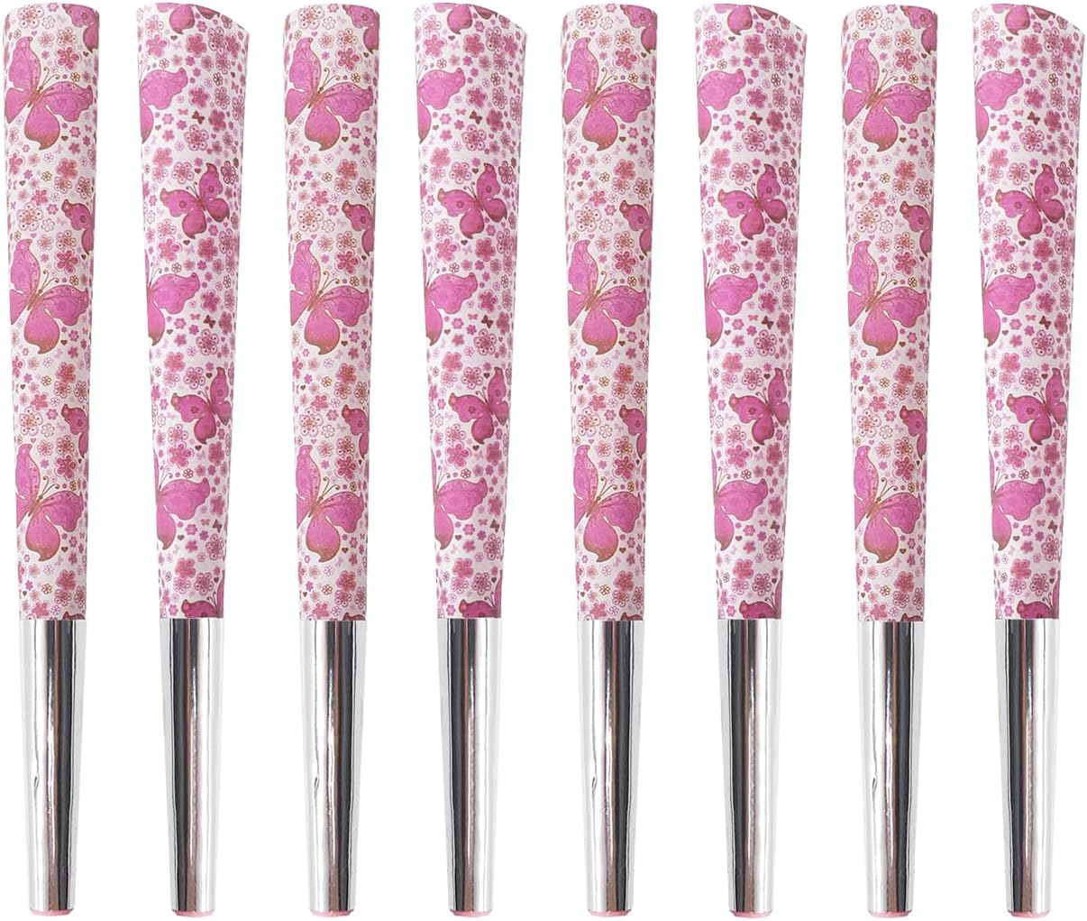 Beautiful Burns, Pink Butterfly Pre-Rolled Cones - 8 Pack of Pre Roll Cone Shells