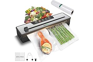 Powerful 8-in-1 Food Vacuum Sealer Machine for Sous Vide and Compact Food Storage
