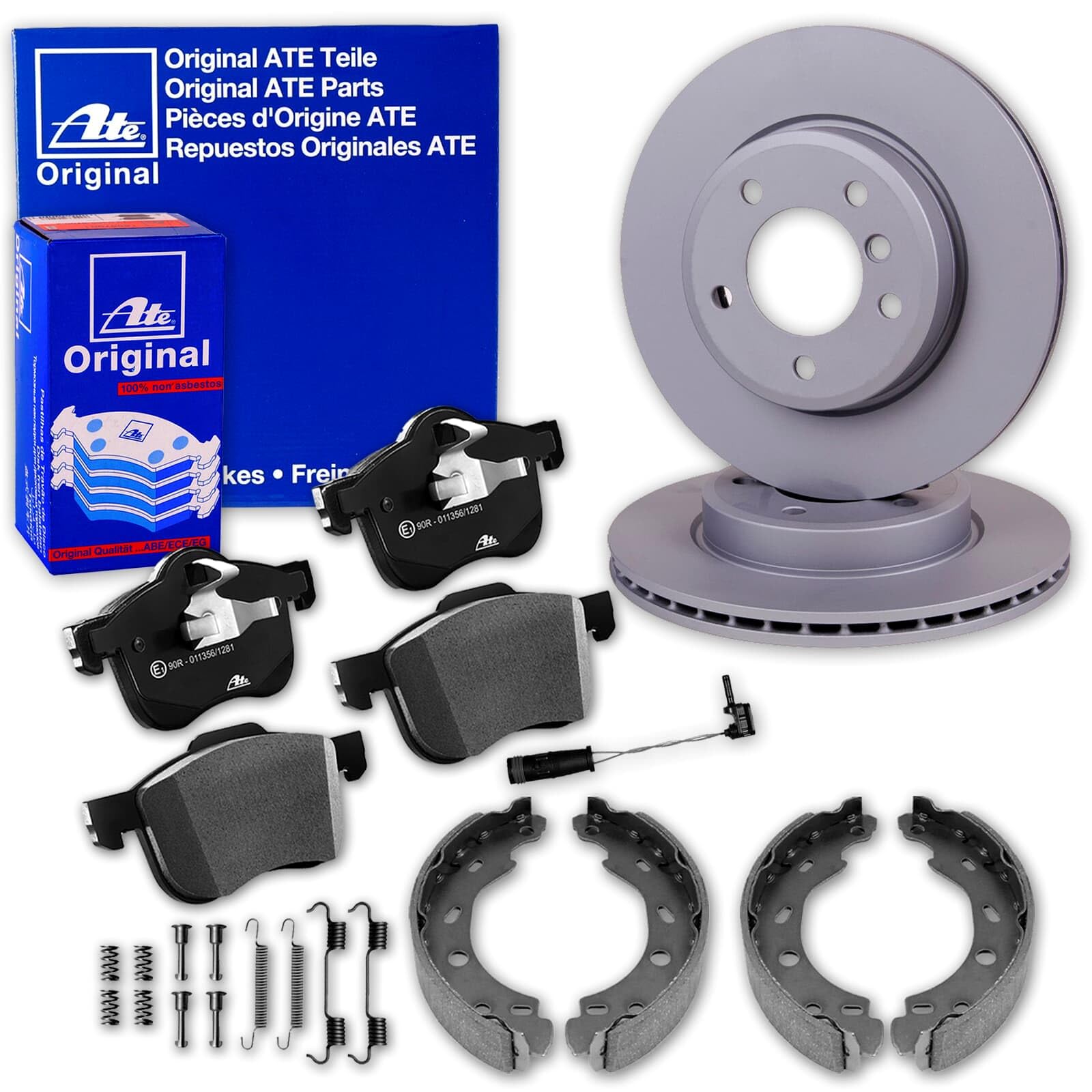 BandelOne enthält ATE Bremsscheiben + Beläge + Handbremse hinten für GLK-Klasse X204