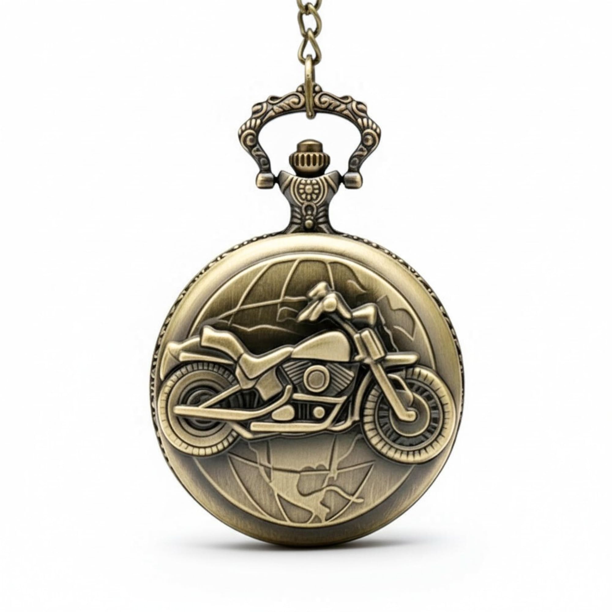 Vintage Quartz Pocket Keychain for Men & Women – Classic Retro Antique Style Timepiece, Decorative accessory for bags and backpacks.-image-39