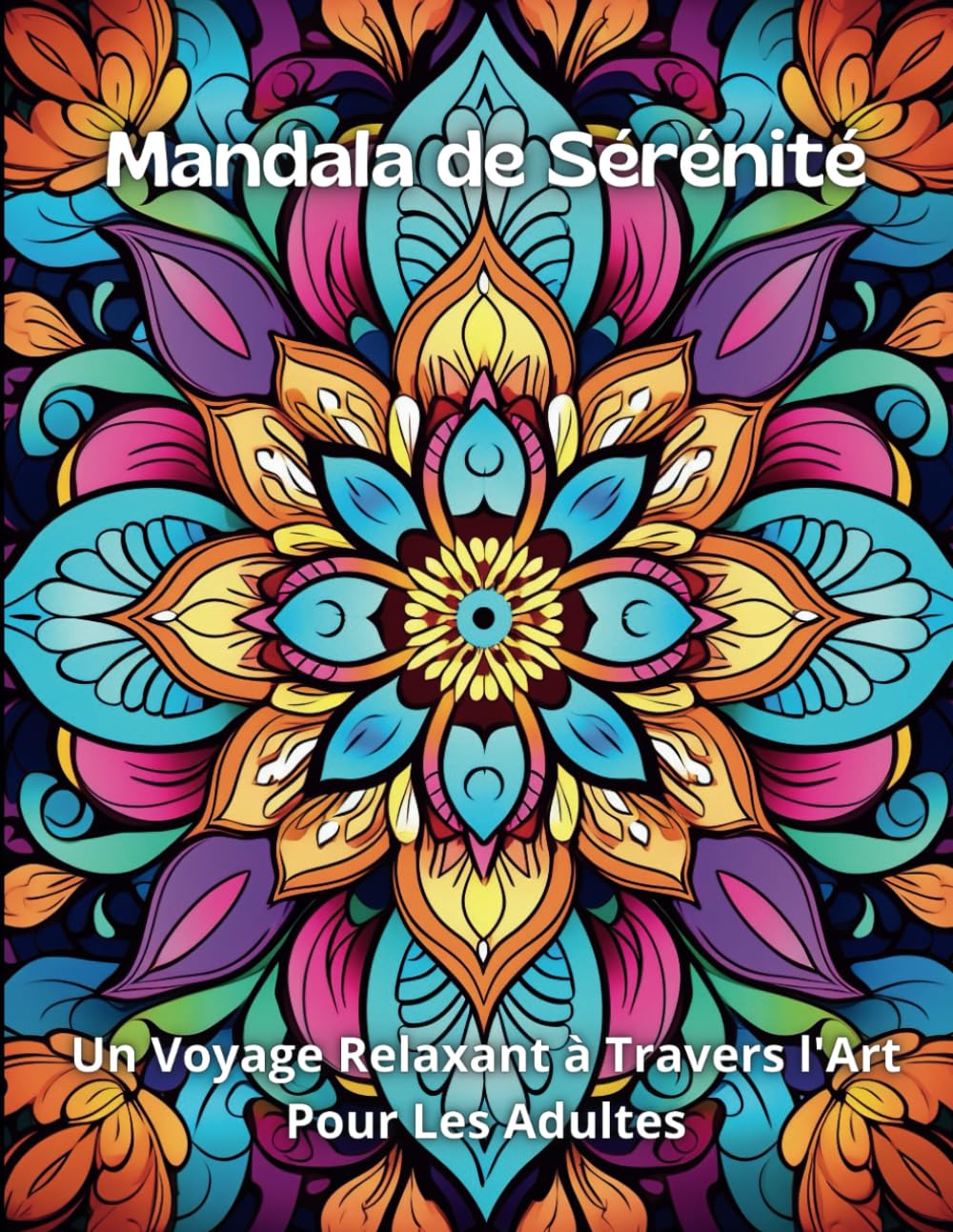 Mandala de sérénité besoin de calme adulte coloriage méditatif