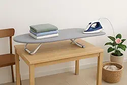 Tábua De Passar Roupa Portátil Dobrável Mesa + Porta Ferro Retrátil - Kazza Shop