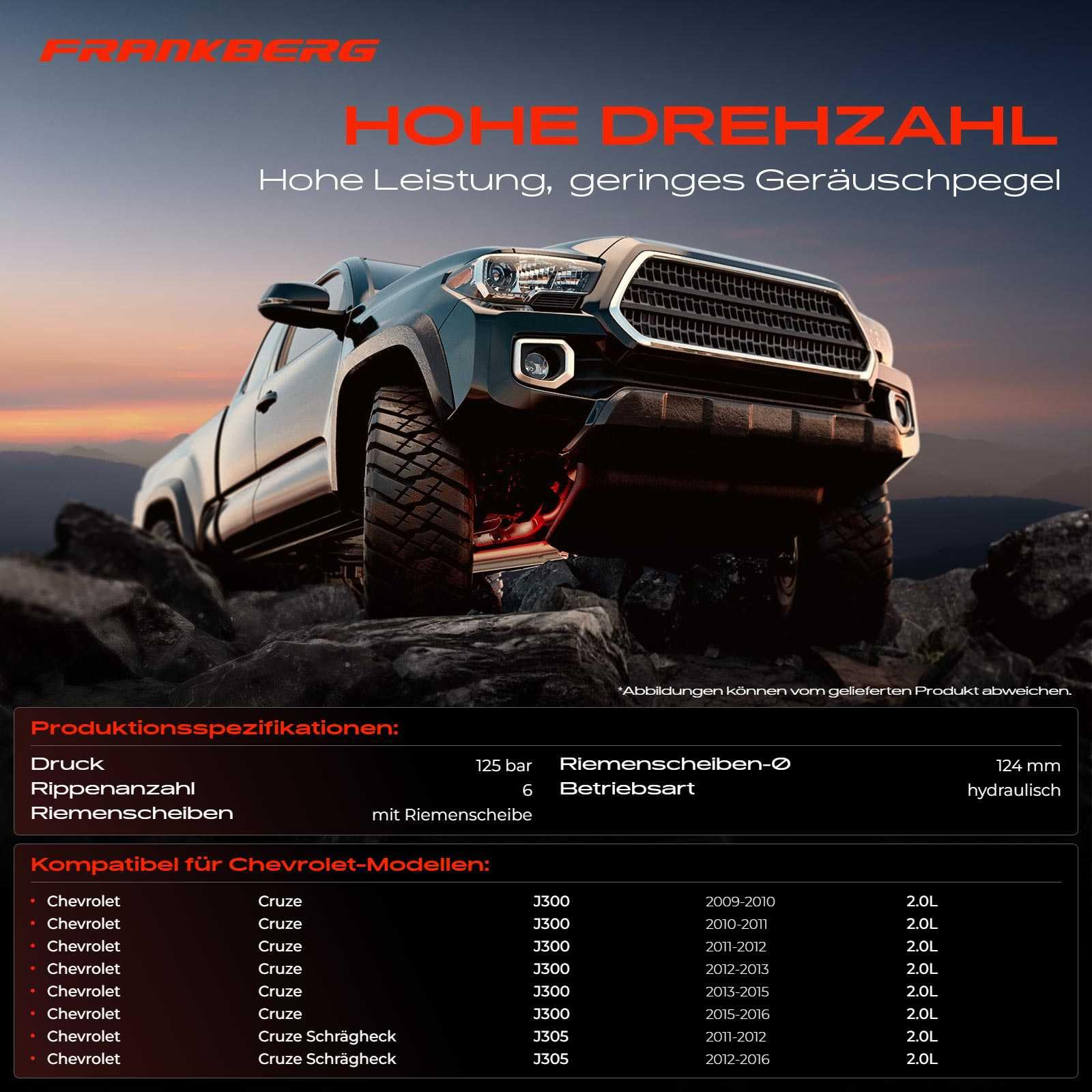 Pompa serwowa hydrauliczna układ kierowniczy do Cruze J300 2.0 CDi Diesel 2009-2016 96985600