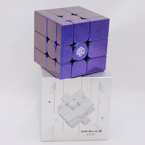 Miniatura 8 de Bukefuno GAN Mirror M UV 3x3 Speed Cube Gans 3x3 2022 Cubo de espejo magnético GAN espejo UV Puzzle cubos de color morado (versión UV)