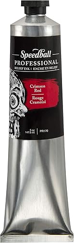 Miniatura 7 de Speedball Tinta de alivio profesional, azul ultramarino, tubo de 5 onzas