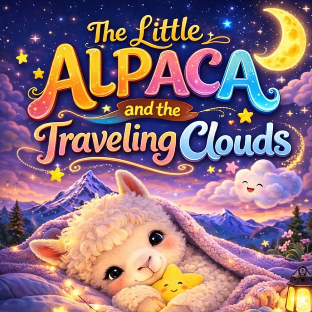 The Little Alpaca and the Traveling Clouds: A Calming Bedtime Story for Kids Ages 3–8 About Falling Asleep, Gentle Clouds, and a Cozy Goodnight Routine (Sleepy Little Animals)