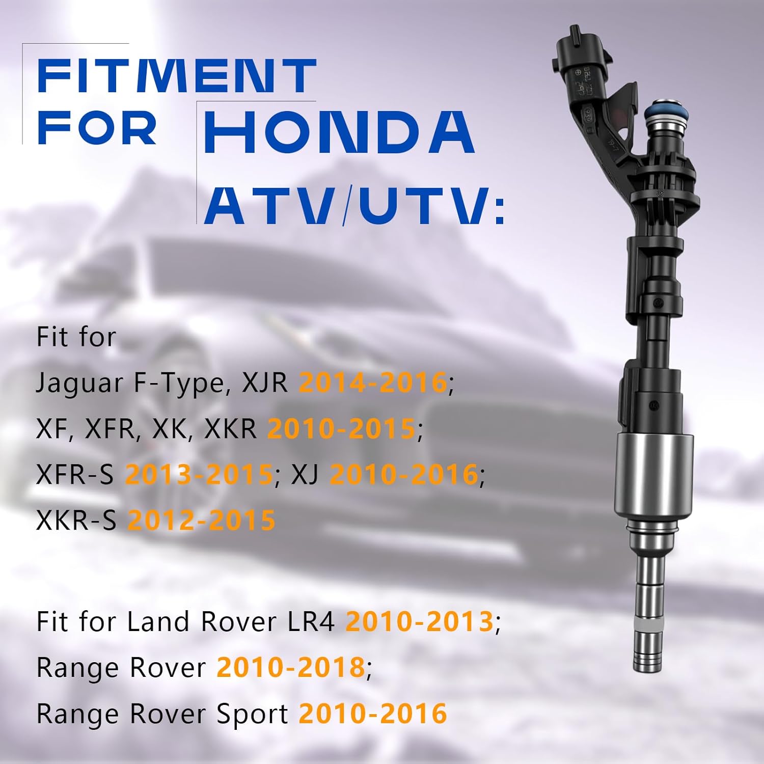 Fuel Injector,1 Pack Fuel Injector Compatible with for Jaguar XF XKR XFR XJ F-Type XJR for Land Rover LR4 Range Rover Sport