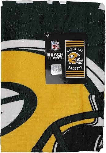 Vista 71 de NORTHWEST NFL State Line - Toalla de playa, 30 x 60, Green Bay Packers