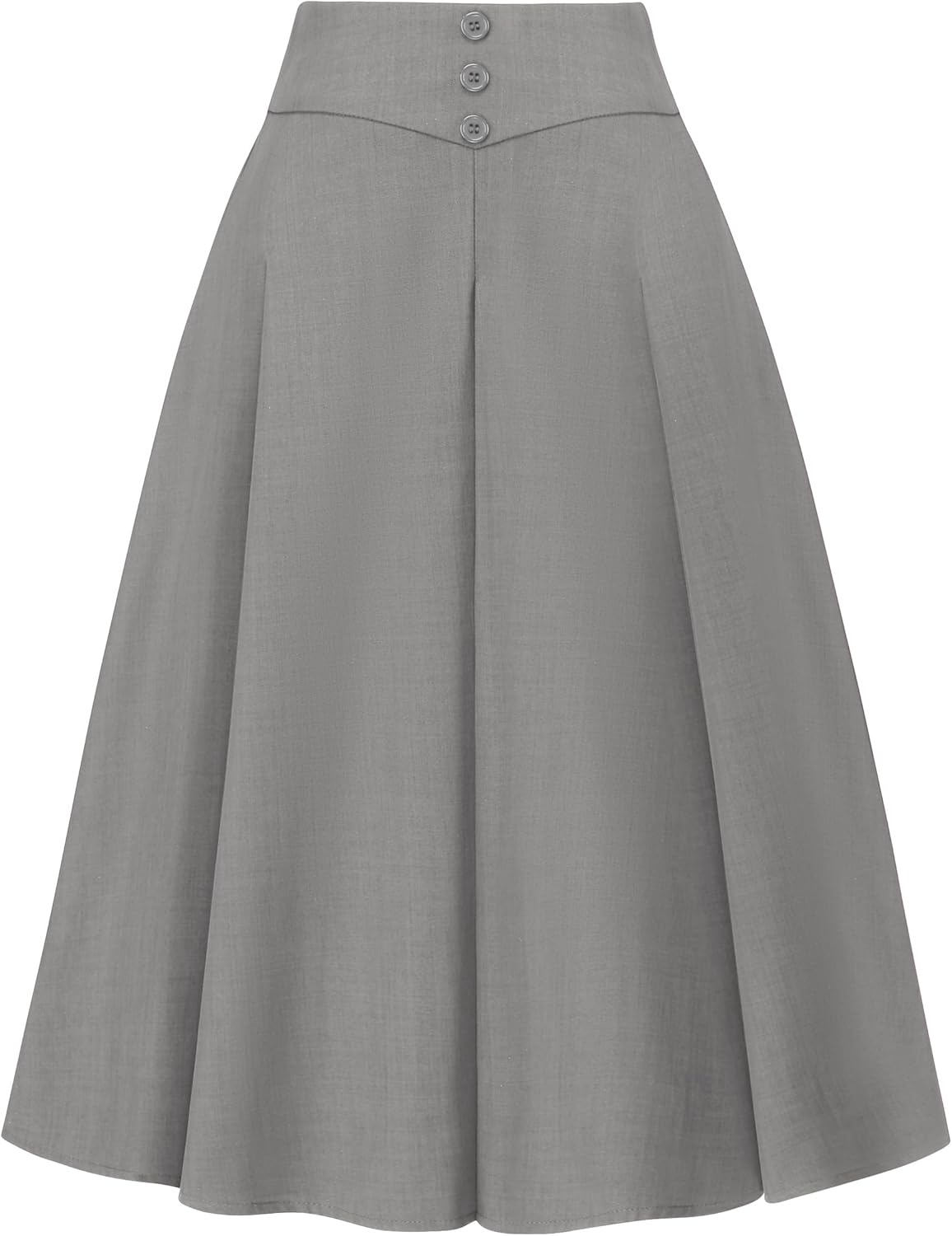 Wedtrend Womens Midi Skirts A Line Skirt Vintage Knee Length High Waisted Skirts for Women Work Skirt for Women