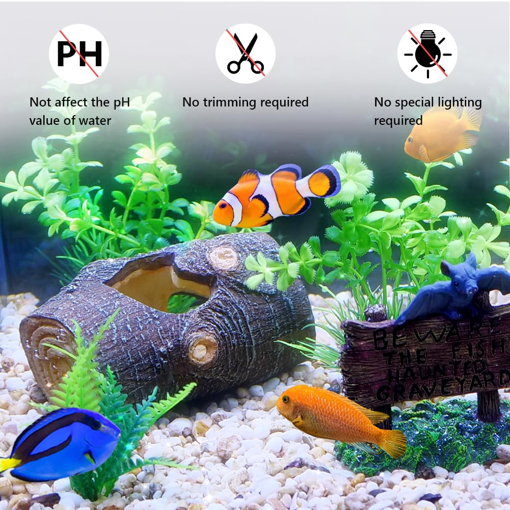Fake Tree Tank Snapklik.com : Aquarium Plants, Artificial Fish Tank Resin Decorations ...