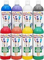 Colorations Paraben-Free Washable Tempera Paint Rainbow 8-Pack, 16oz Each - Non-Toxic Matte Finish for Classrooms & Crafts