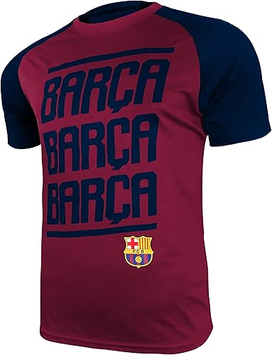 Icon Sports Camiseta de entrenamiento raglán de manga corta para hombre de la UEFA Champions League