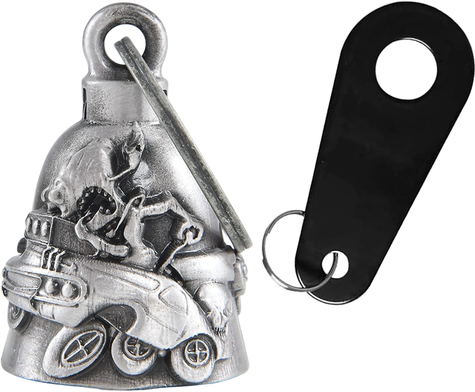 Dream Apparel Motorcycle Bell for Bikers Women Men W/Hanger, Biker Bell for Riders, Good Luck Riding Bell Moto Accessories