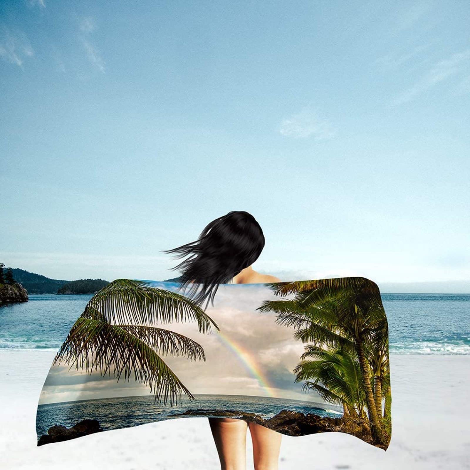 Serviette De Plage 3D Planète Galaxie - 100x200 Cm En Microfibre, Séchage Rapide - Pour Plage, Piscine, Yoga, Voyage - Homme, Femme, Enfant