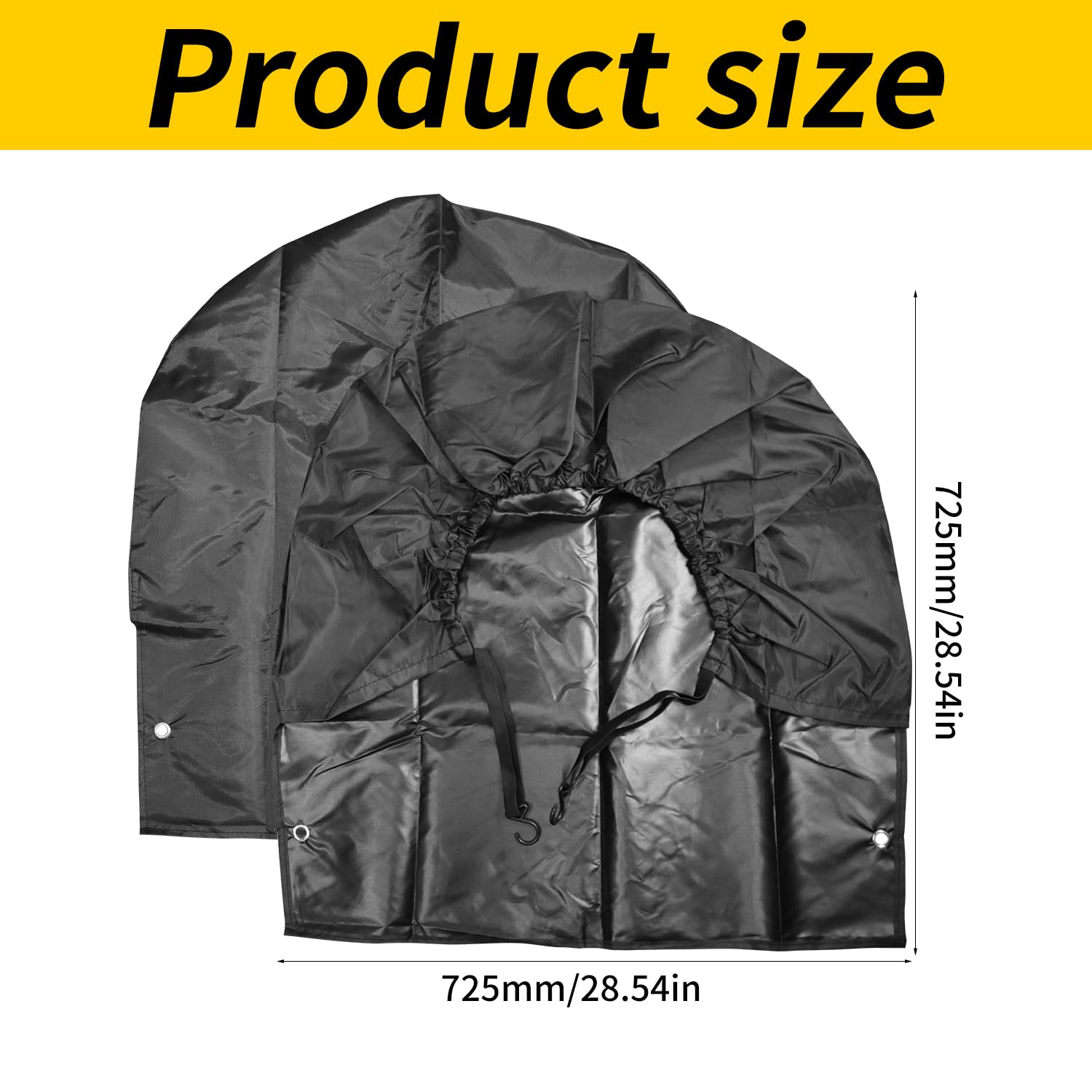 2 pezzi copriruota per caravan, copertura pneumatici per pneumatici da 27-29 pollici, impermeabile, protezione ruote per camper, roulotte, rimorchio, auto