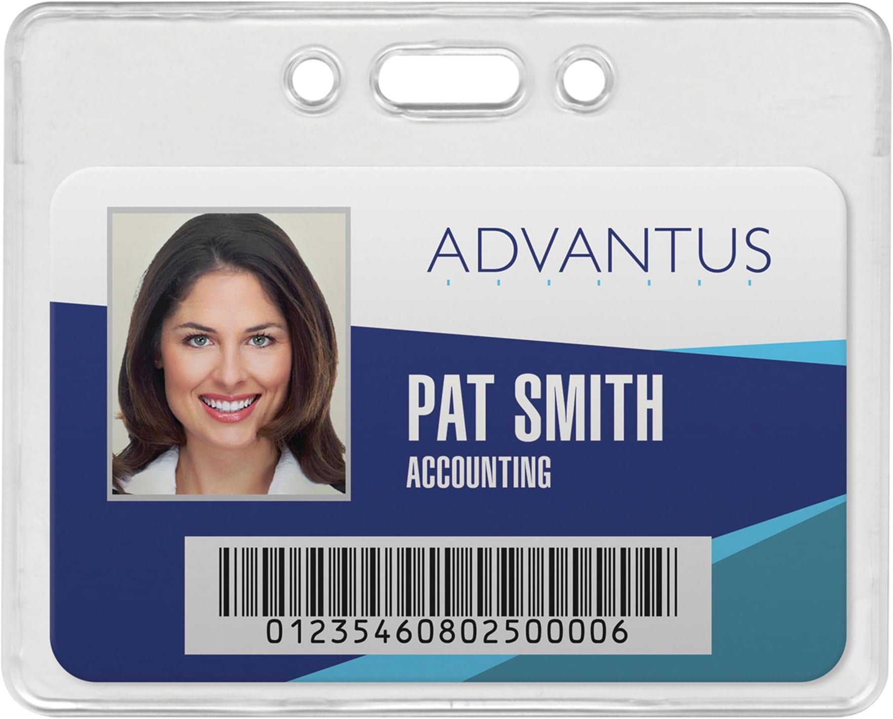 Proximity Badge Holder, Horizontal, 3-3/8 x 2-3/8" Insert Size, Clear, Pack of 50 (75450)
