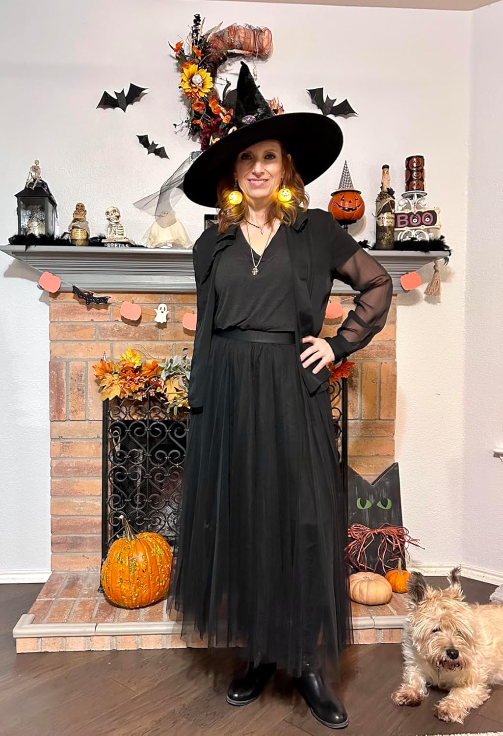 OBBUE Women's A Line Tulle Party Evening Tutu Skirts Tea Length - Image 2