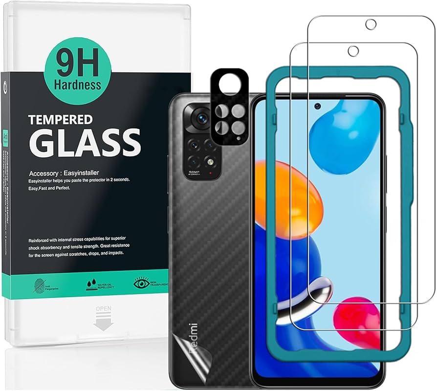 美品　redmi note 11 64g ガラスフィルム、ケース付き Amazon | Ibywind ガラスフィルム Xiaomi Redmi Note 11 4G 6.43