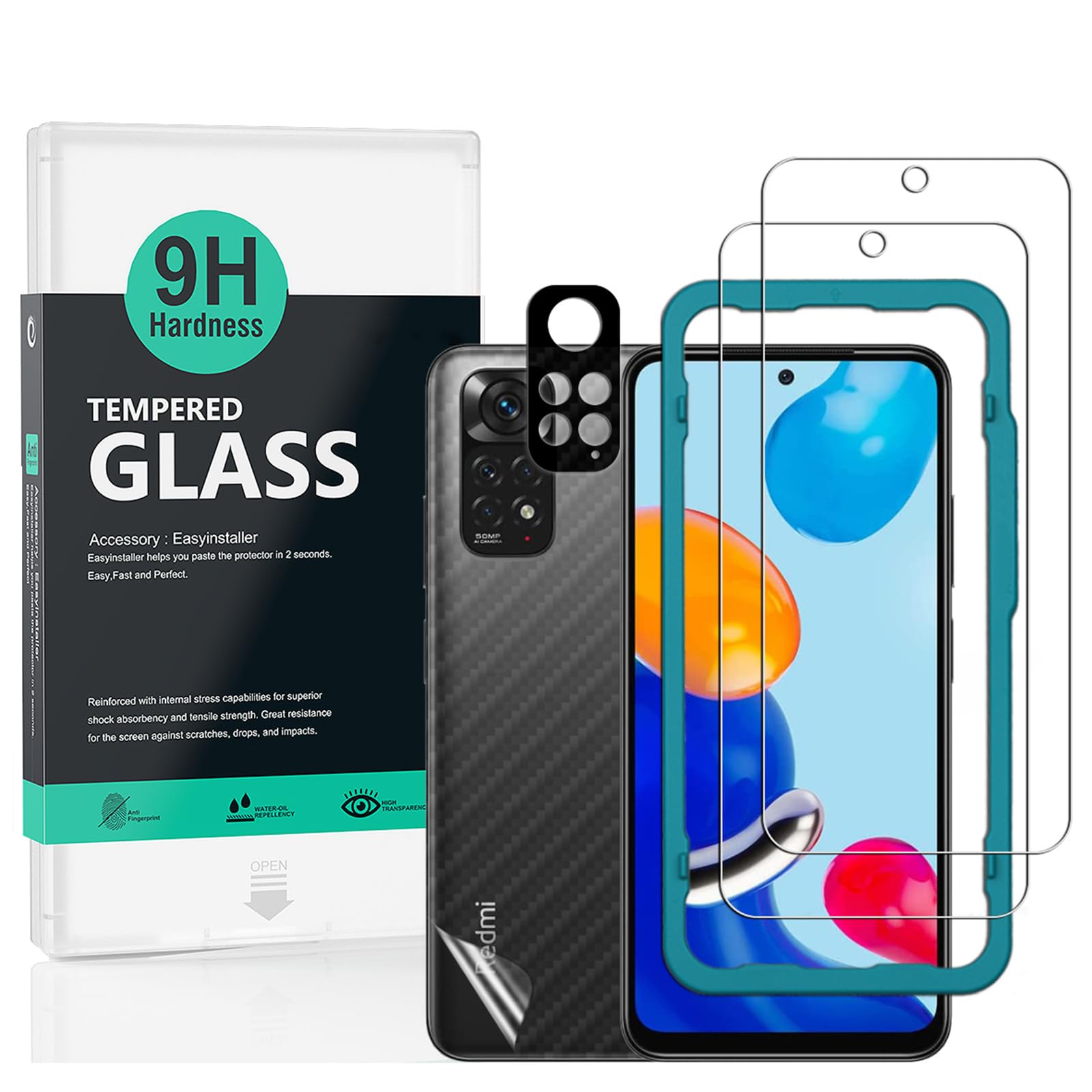 Amazon | Ibywind ガラスフィルム Xiaomi Redmi Note 11 4G 6.43