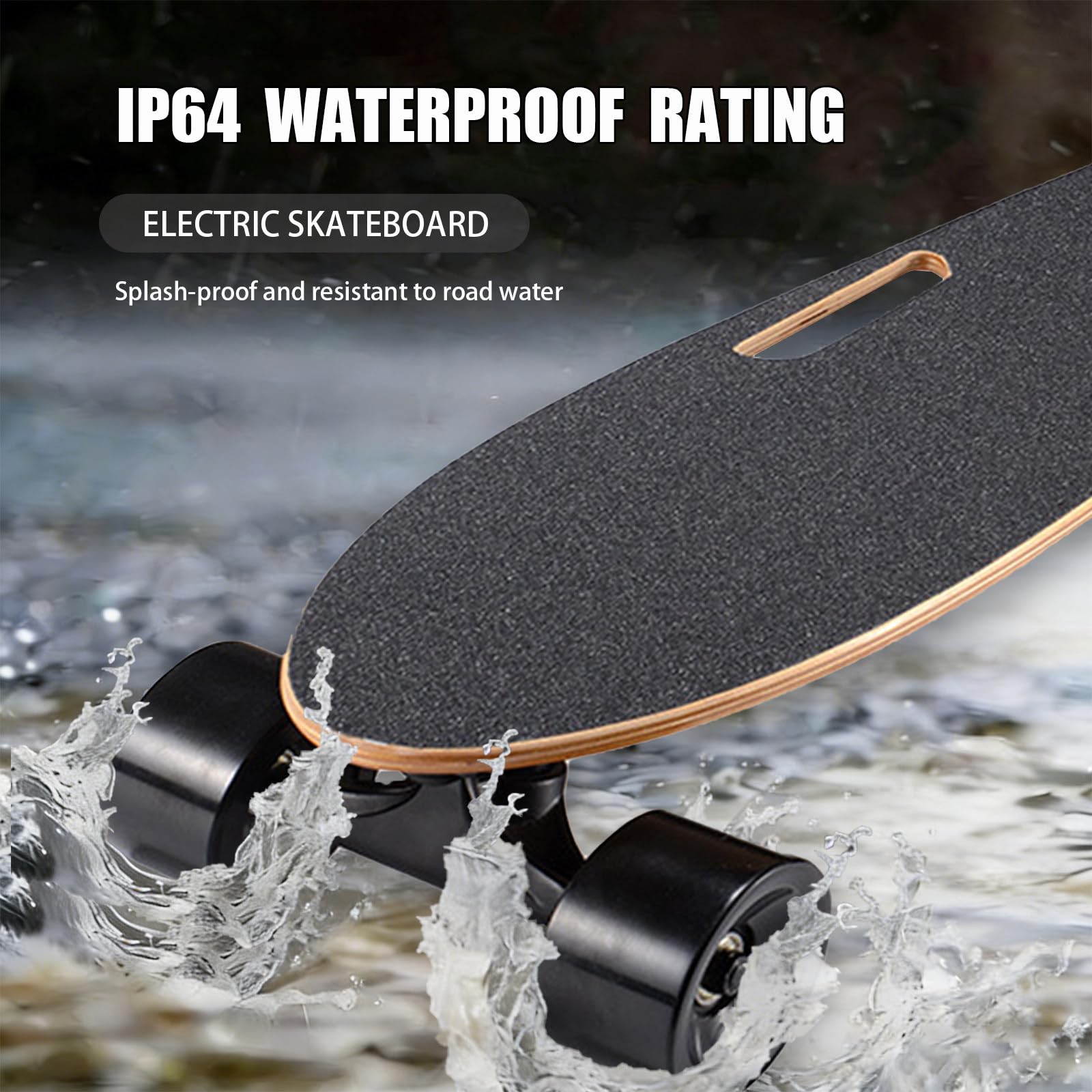 Skateboard électrique avec Télécommande, Vitesse Maximale 35 Km/H, Autonomie De 13 Km, Mini Cruiser Surf pour Débutants, Adultes Et Adolescents