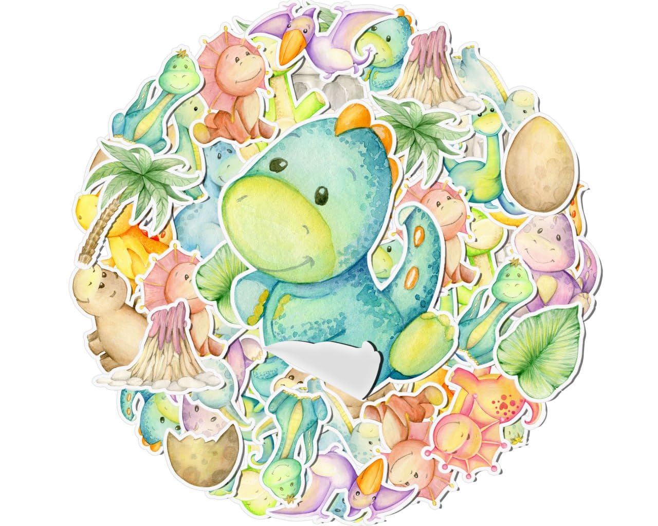 Stickers dinosaures pour loisirs créatifs et kit de décoration dinosaure chambre garçon