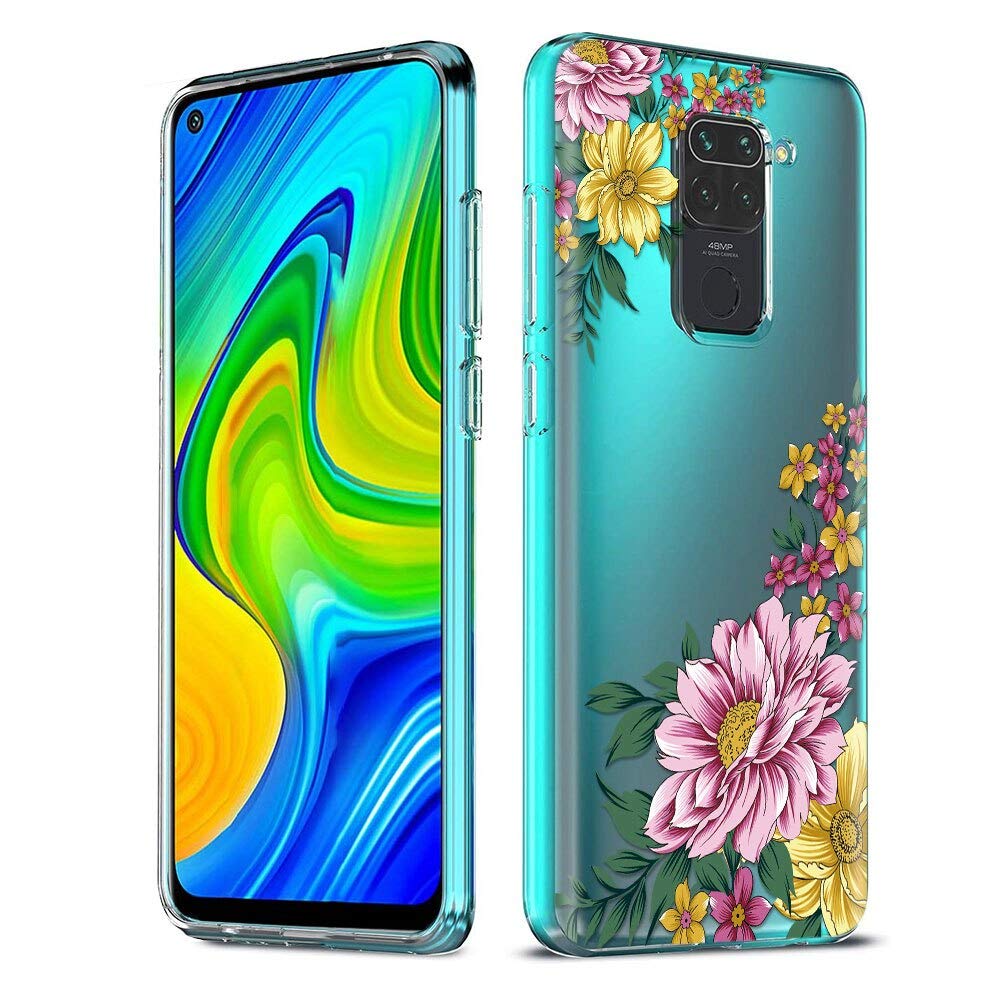Yoedge 3 Pezzi Custodia Per Xiaomi Redmi Note 9 4G – Trasparente, Morbida, Ultra Sottile Con Disegno Avocado, Protezione Fotocamera - 5