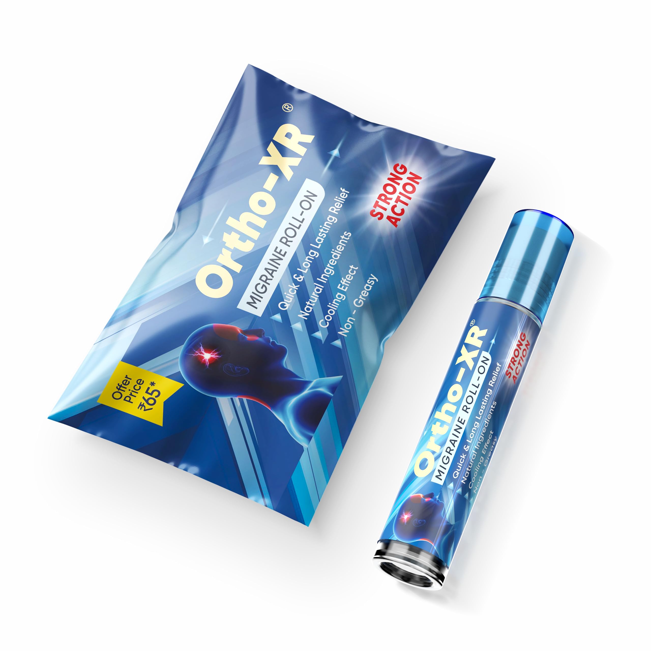 Migraine Roll-On with Strong Action for Fast Relief from Migraine, Headache, Sinus pain providing High Cooling Relief (Pack of 1)-image-12