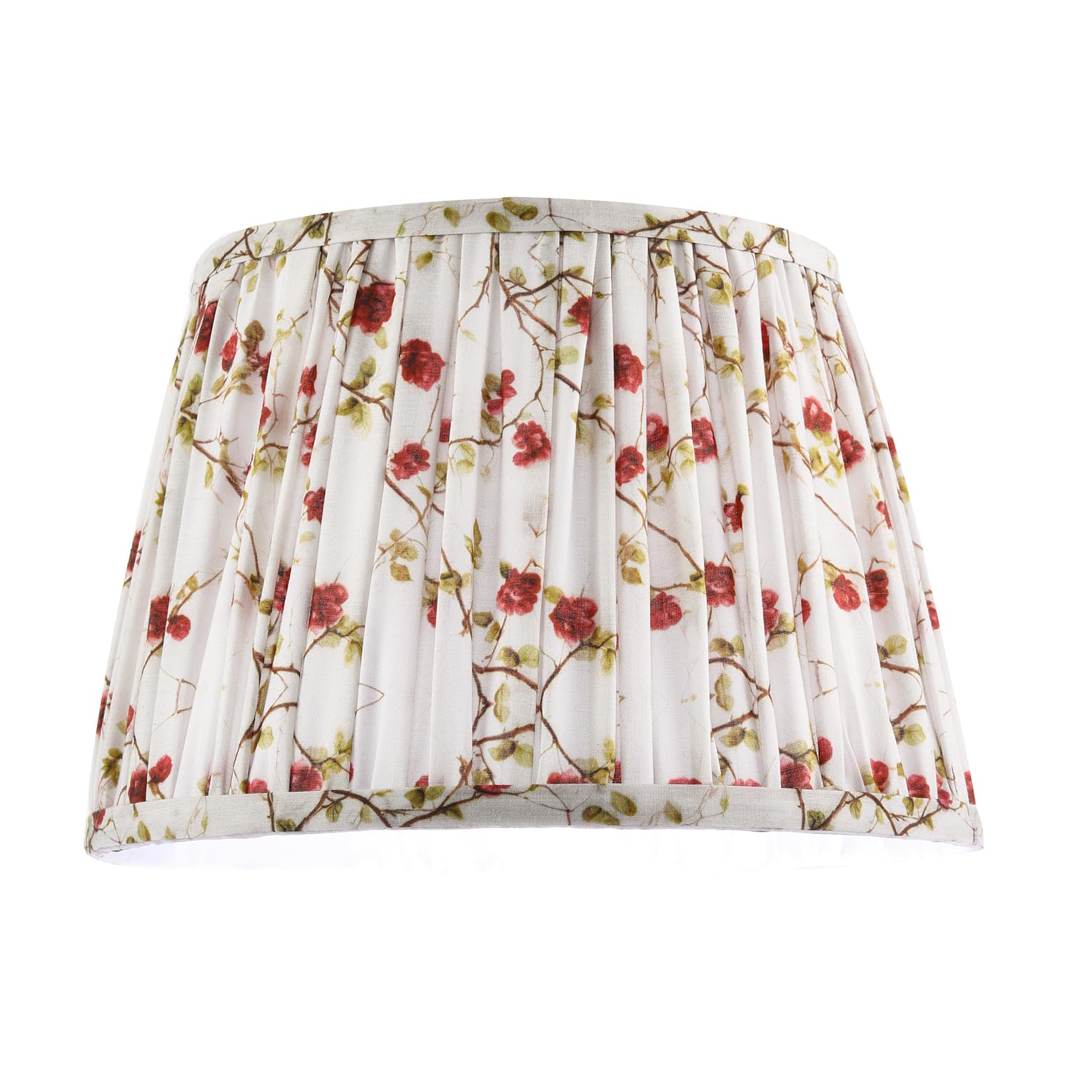 Happy Homewares - Cotton Lamp Shade - 20cm - Red Floral