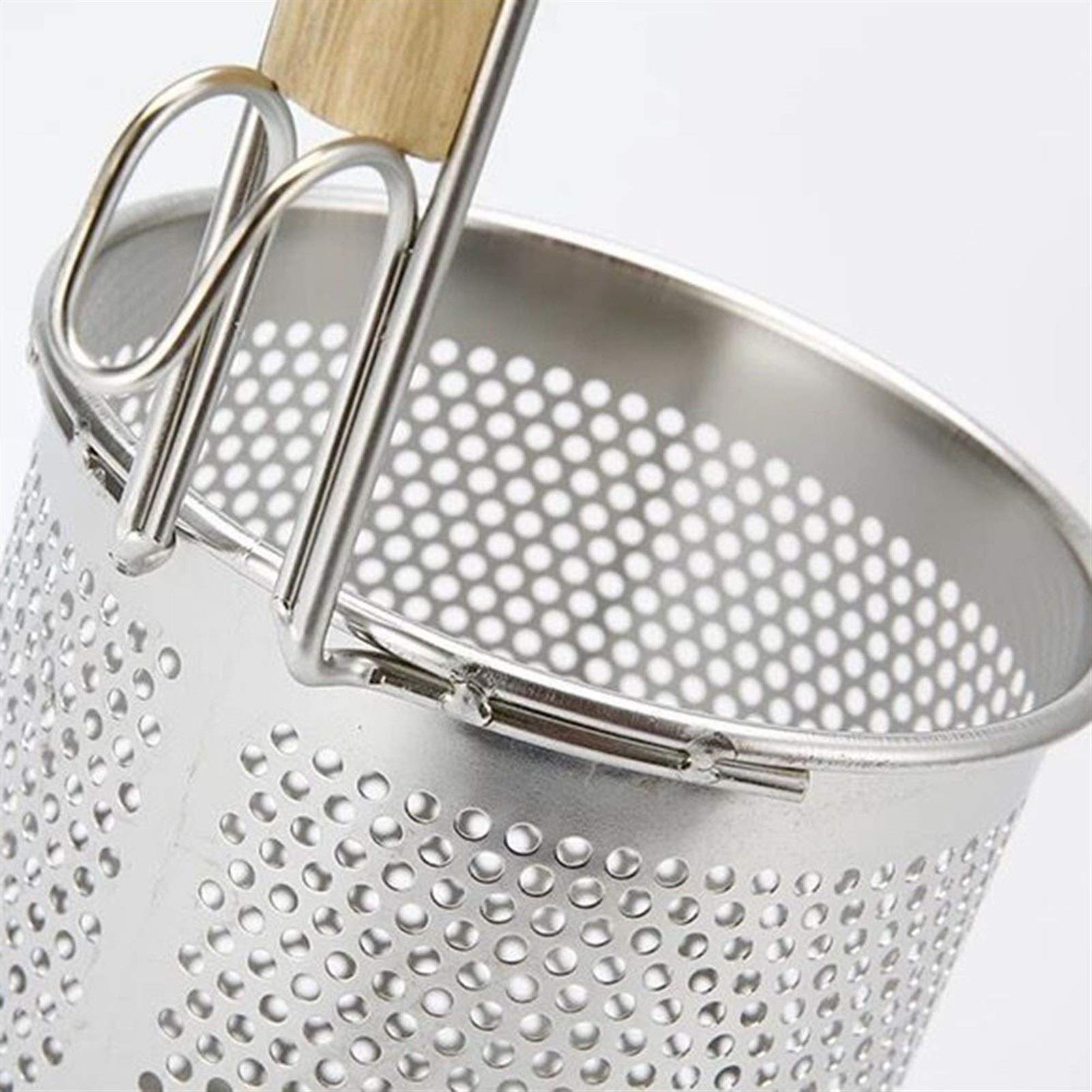 Colador Mango Duradero Caliente Fideos Colador de Malla Tamiz de harina Tamiz Colador Agujero Cesta for cocinar al Coladores de Utensilios Cocina casera Cocinar Arroz y harina /462(12cm)