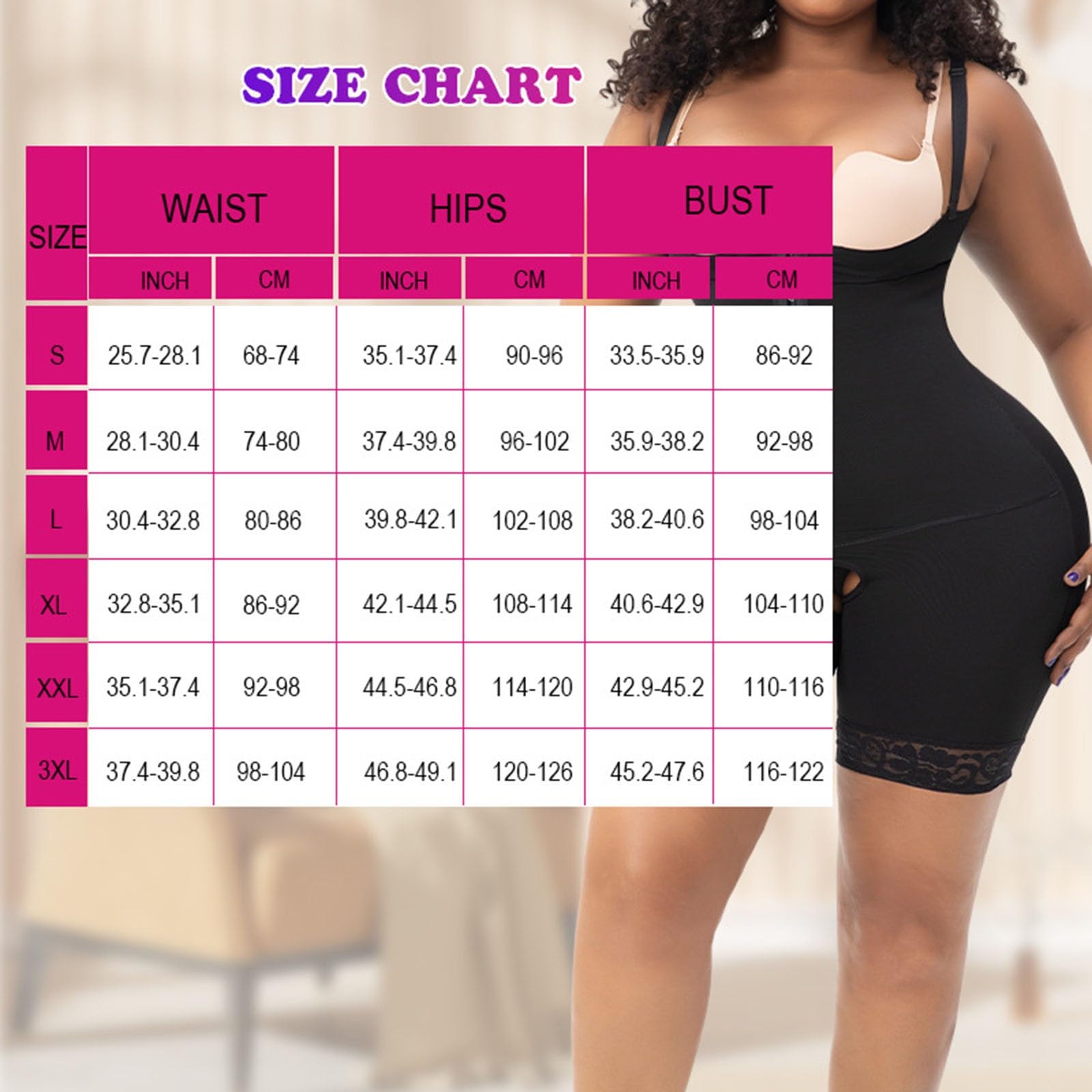 Indumento Compressivo Post-operatorio Senza Reggiseno con Schiena Alta Faja Lipo BBL Fase 2 Waist Trainer Butt Lifter Thigh Slimmer Bodysuit