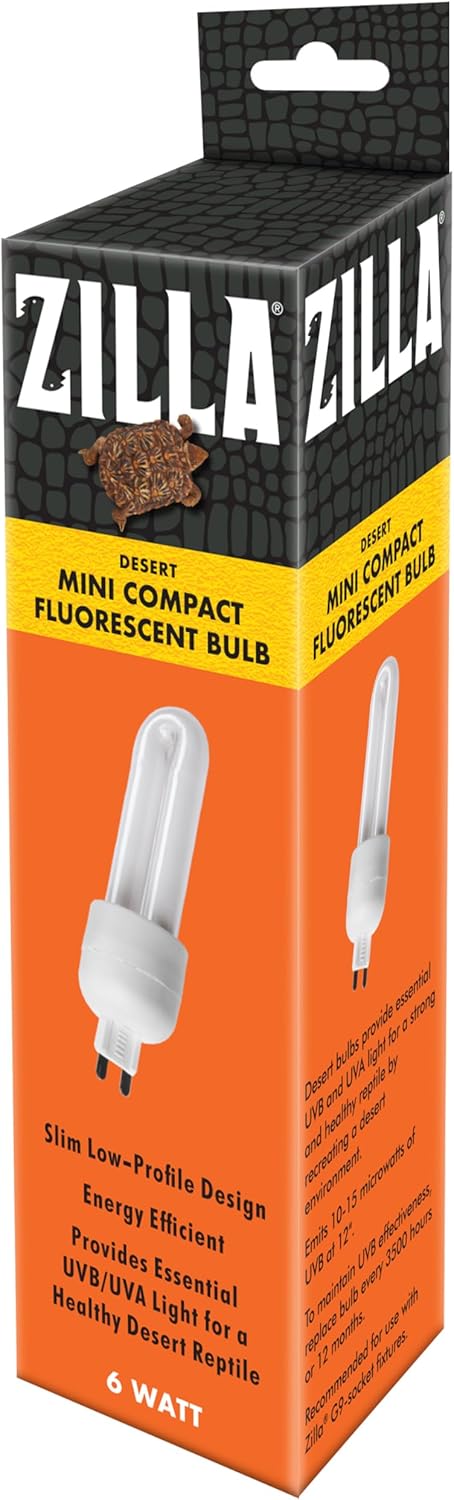 Zilla Mini Compact Fluorescent Bulbs Desert,White