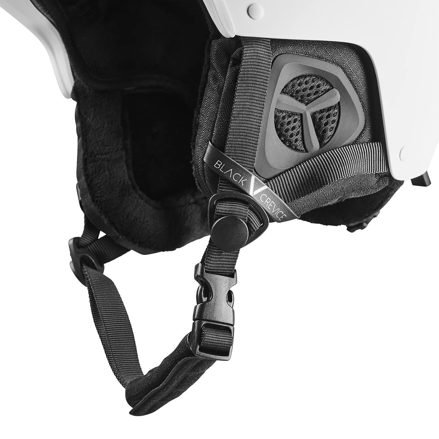 Black Crevice GERLOS I Casco da sci traspirante da uomo e da donna con aperture di ventilazione, casco da sci unisex di alta qualità, casco da sci regolabile con supporto per occhiali da sci
