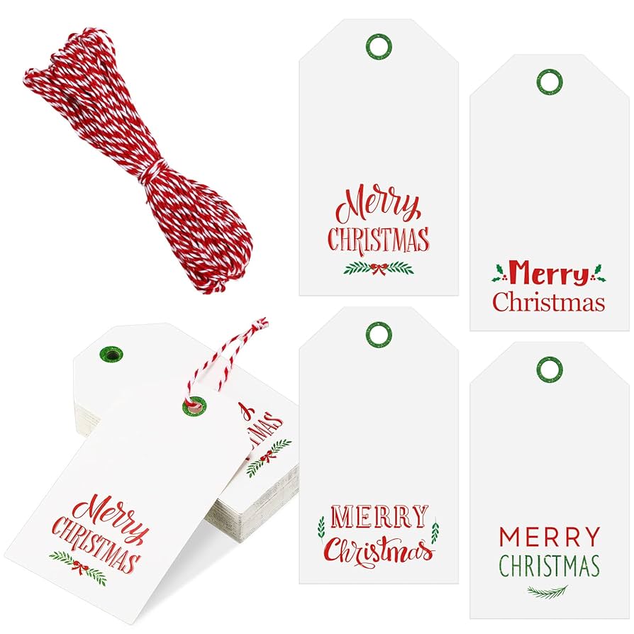 クリスマス　ミニタグ　確認ページ Amazon.co.jp: Whaline クリスマスペーパーギフトタグ メリー