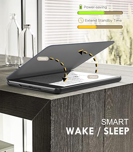 Miniatura 7 de MoKo Funda para Kindle Paperwhite de 6.8" (11 generación-2021) y Kindle Paperwhite Signature Edition, ligera, con encendidoapagado automático para