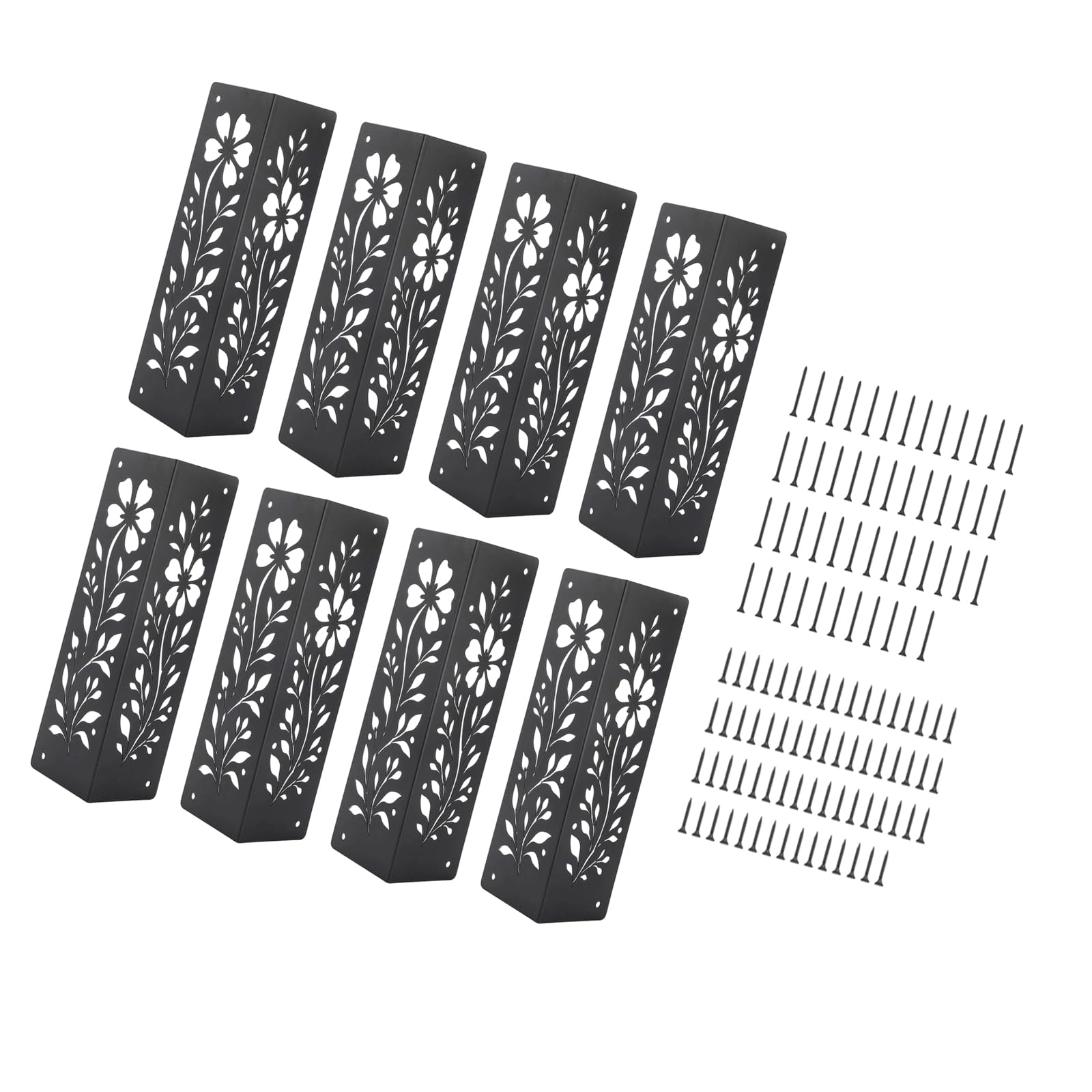 Msioytog 8Pcs 4 / Corner Brackets For Wood Frame Garden Beds, Thickened Metal Outdoor Plant Box Corner Bbracket