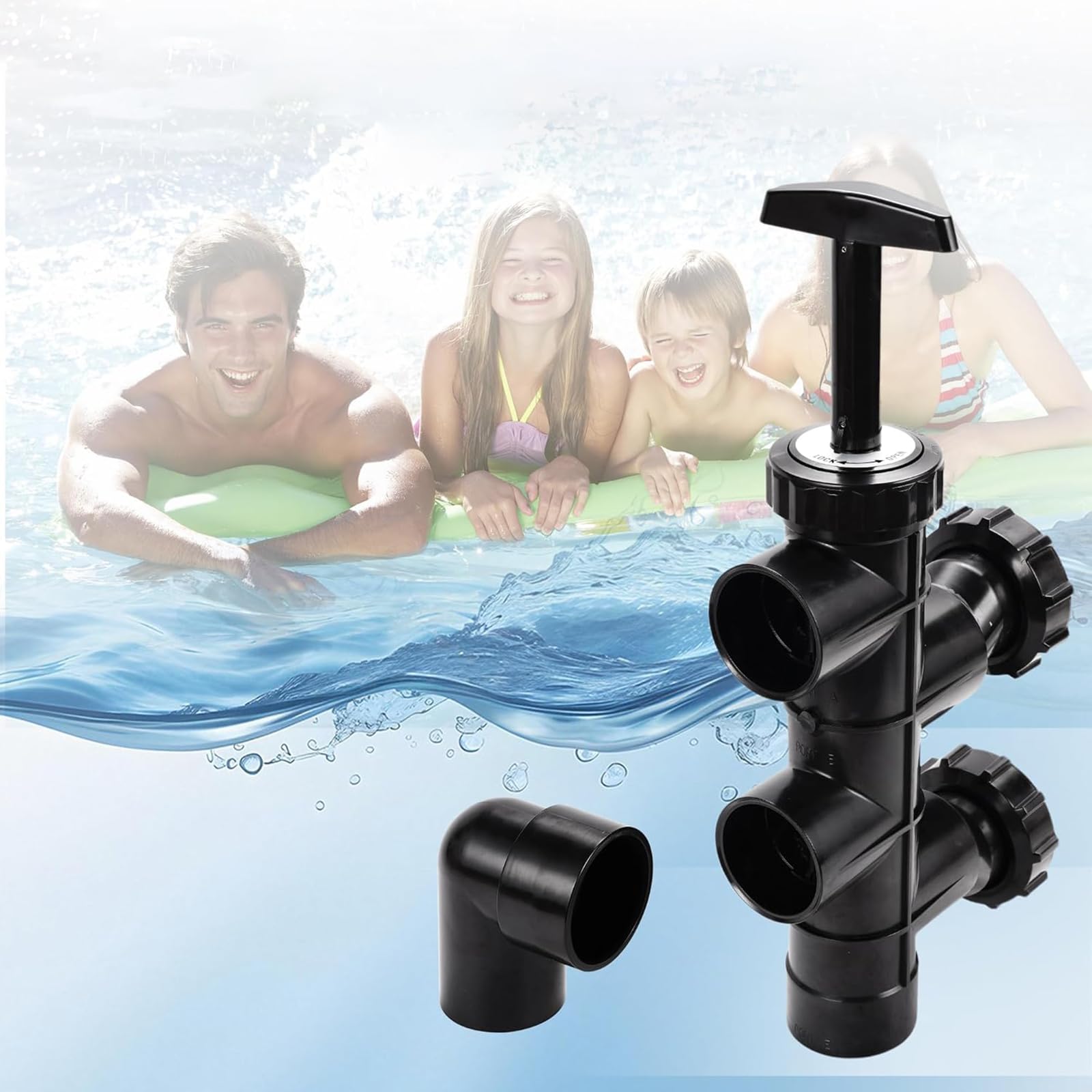 Pièce coulissante pour arrangements de sable de base, installation simple et filtration efficace, filtre d'entretien de piscine