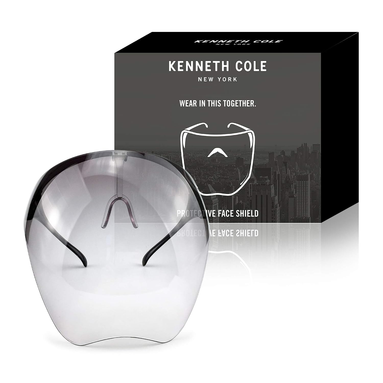 Kenneth Cole Goggle-Style Face Shield with 180° Safety Coverage - Anti-Fog Visor Design to Look Futuristic