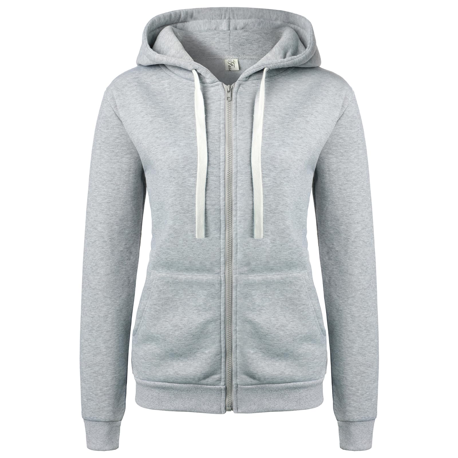 LIAMERHE Dames-sweatshirt met capuchon, ritssluiting, lange mouwen, met zakken, hoodies, casual, dik, damessweatshirt van fleece, Bourgondië, S