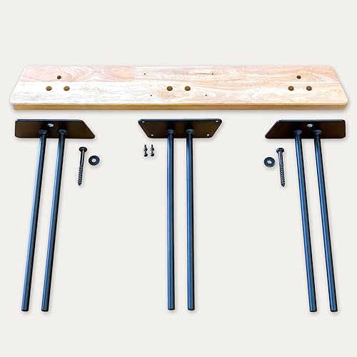 Miniatura 6 de StoreYourBoard Estante de esquí de madera natural, montaje en pared, 6 almacenamientos, interior o garaje, madera y acero con capacidad para 150