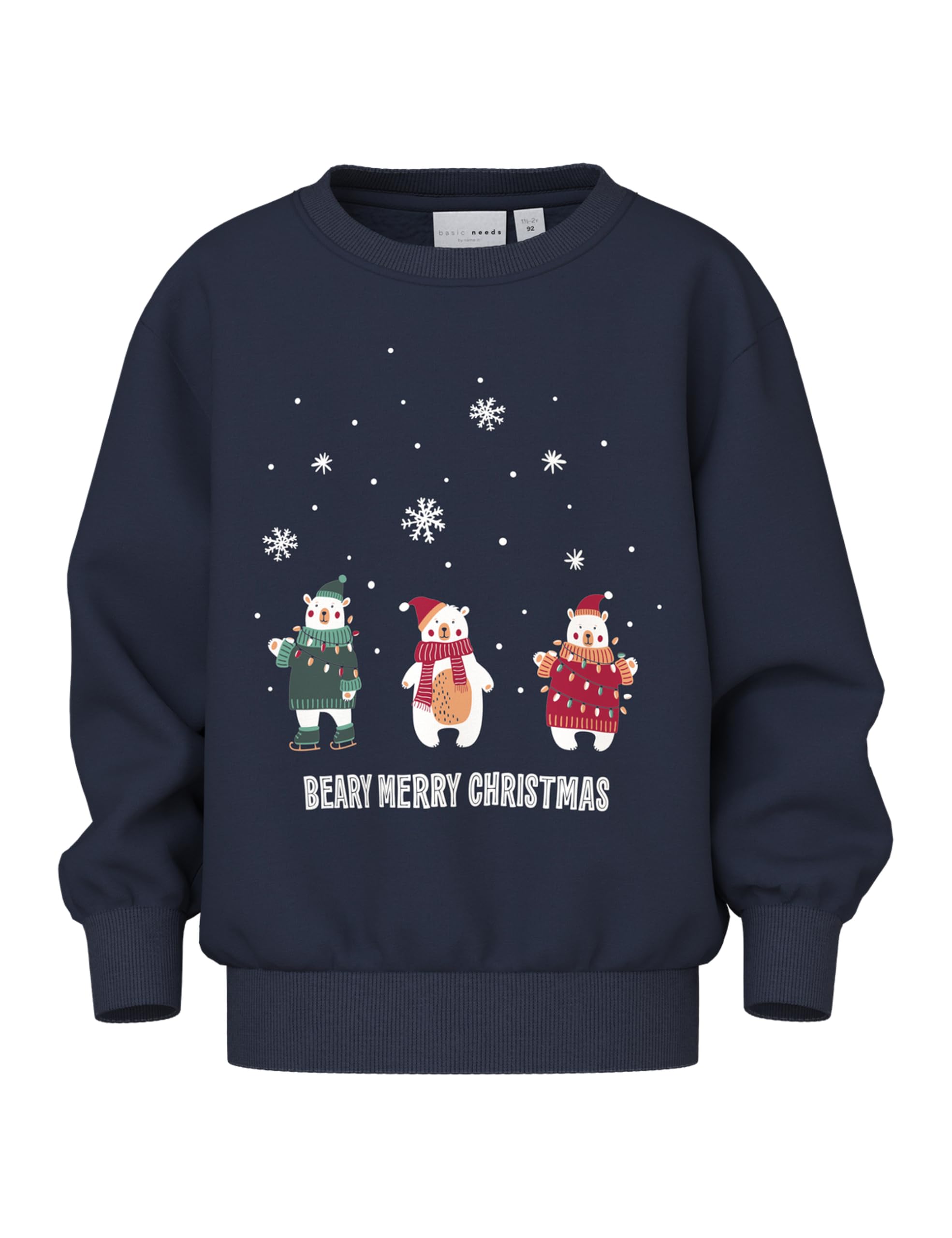 NAME IT Nmmvismas Ls Nreg Sweat Bru, granatowy blezer, 104