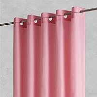 Vista 15 de Furlinic - Cortina de ducha beige sin ganchos, cortinas de baño de poliéster con 10 ojales divididos, impermeables y lavables a máquina