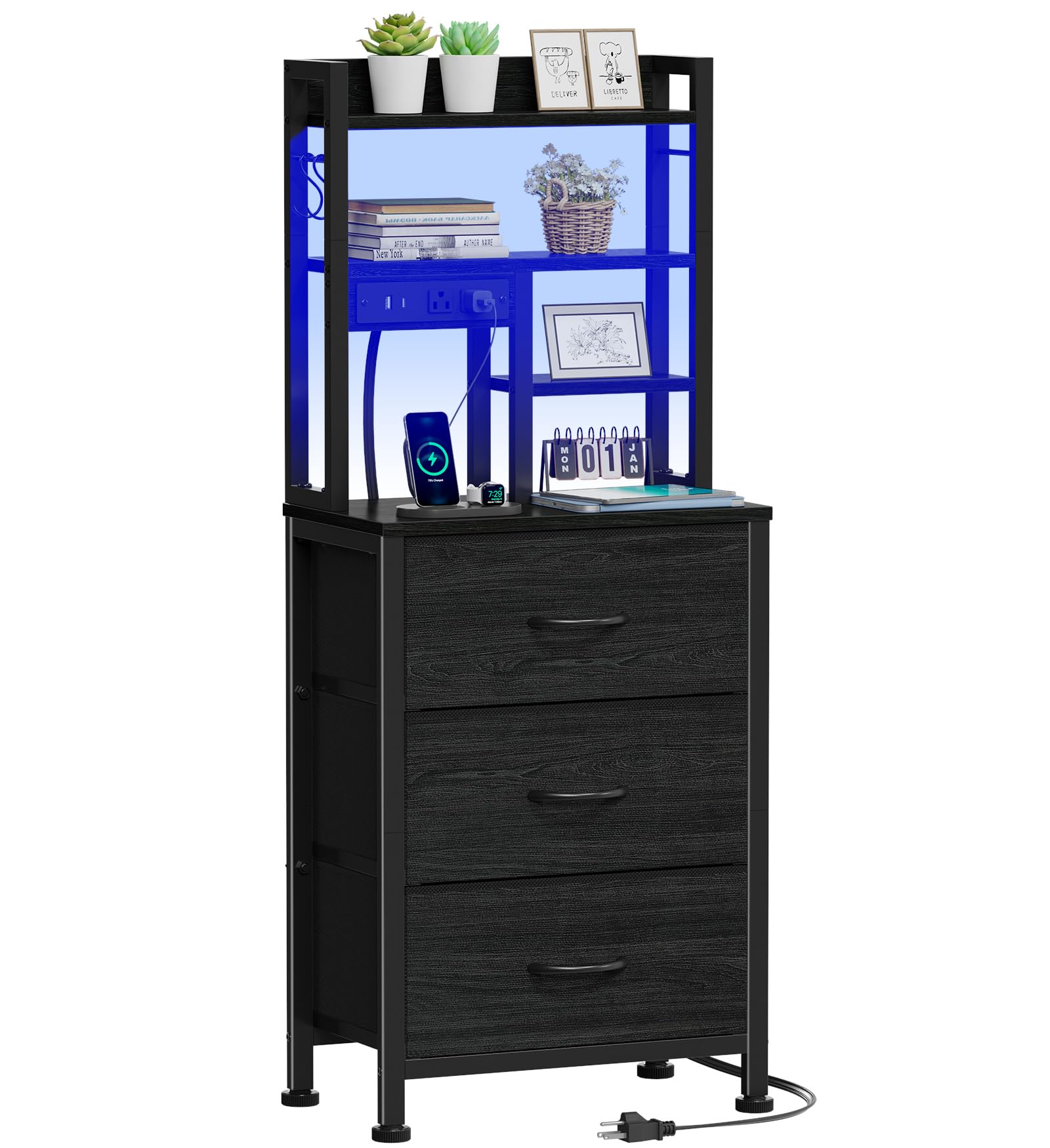 Furnulem Tall Night Stand